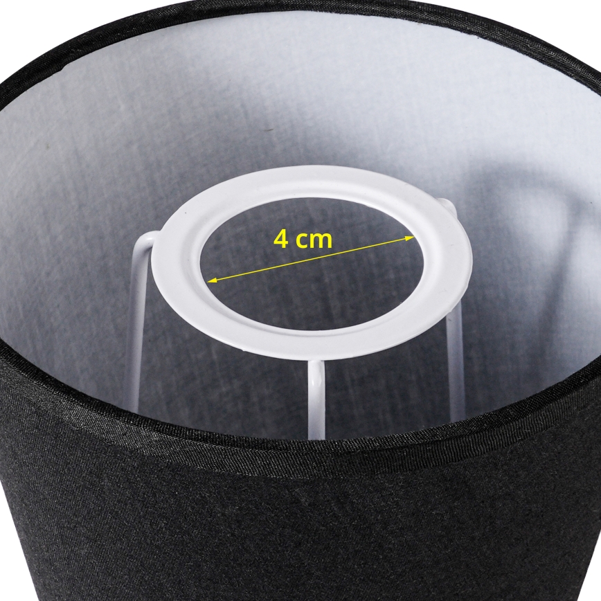 Brilagi - Universal lampskärm NUBILA E27 13x9 cm svart