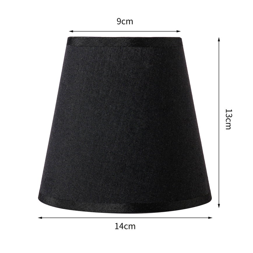Brilagi - Universal lampskärm NUBILA E27 13x9 cm svart