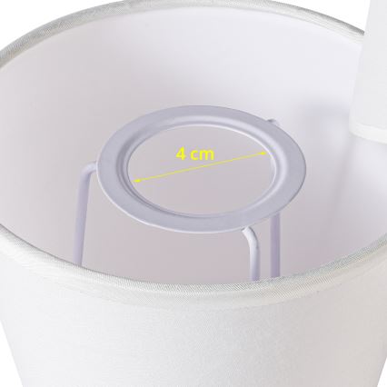 Brilagi - Universal lampskärm NUBILA E27 13x9 cm vit