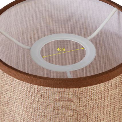 Brilagi - Universal lampskärm NUBILA E27 15,5x14 cm brun