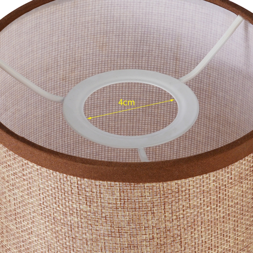 Brilagi - Universal lampskärm NUBILA E27 15,5x14 cm brun