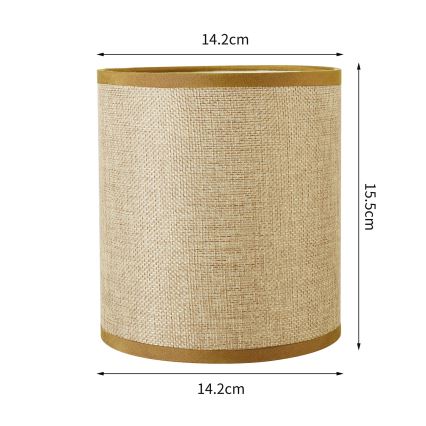 Brilagi - Universal lampskärm NUBILA E27 15,5x14 cm ljusbrun