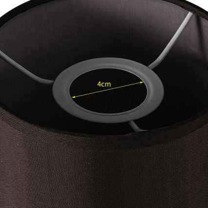 Brilagi - Universal lampskärm NUBILA E27 15,5x14 cm svart