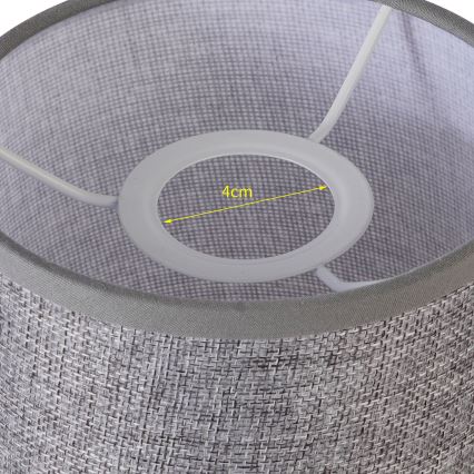 Brilagi - Universal lampskärm NUBILA E27 15,5x14 cm grå