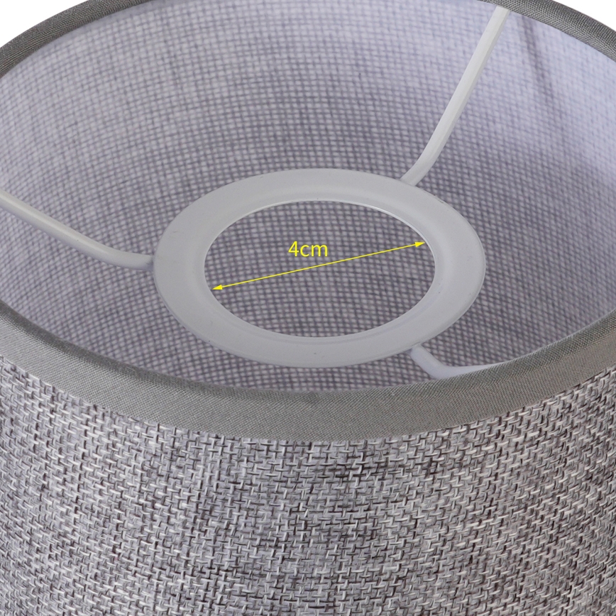 Brilagi - Universal lampskärm NUBILA E27 15,5x14 cm grå