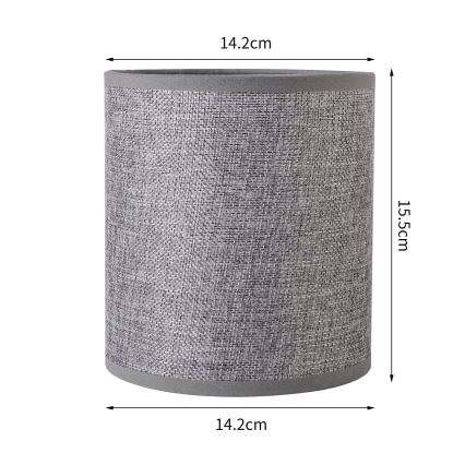 Brilagi - Universal lampskärm NUBILA E27 15,5x14 cm grå