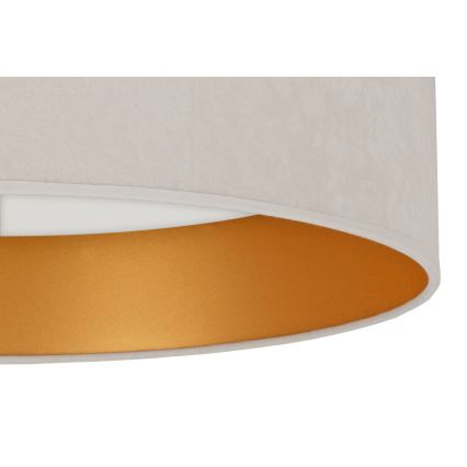BRILAGI - Universell ersättningsskärm VELVET Ø 30 cm krämfärgad/guldig