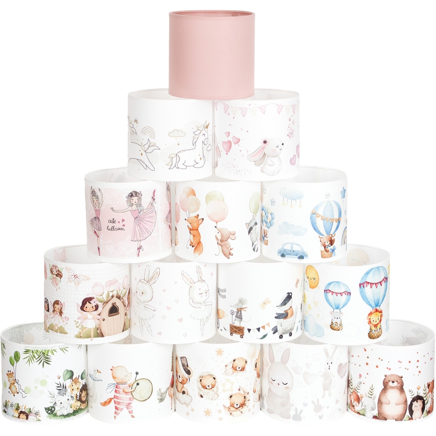 BRILAGI - Universell lampskärm BOBO E27 diam. 15 cm krämfärgad/kaniner