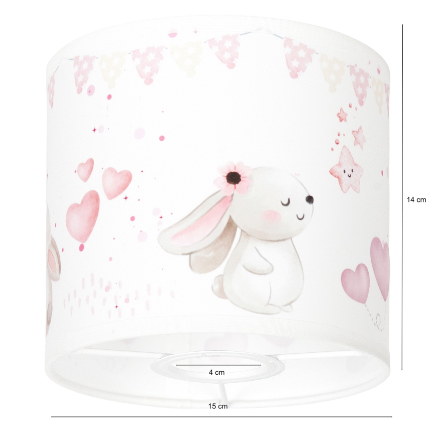 BRILAGI - Universell lampskärm BOBO E27 diam. 15 cm krämfärgad/kaniner