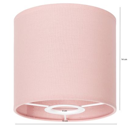 BRILAGI - Universell lampskärm BOBO E27 Ø 15 cm, rosa
