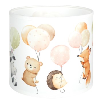 BRILAGI - Universell lampskärm BOBO E27 Ø 15 cm vit/djurmönster