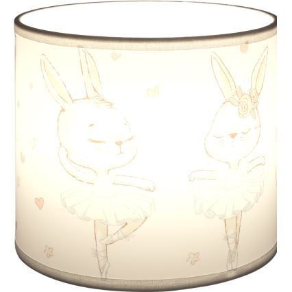 BRILAGI - Universell lampskärm BOBO E27 Ø 15 cm vit/kaniner