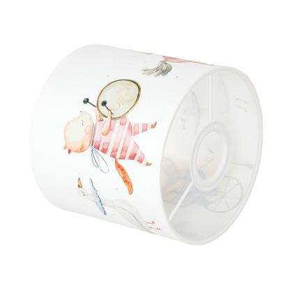 BRILAGI - Universell lampskärm BOBO E27 Ø 15 cm vit med djurmotiv