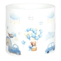 BRILAGI - Universell lampskärm BOBO för E27, Ø 15 cm, vit/blå/med nallemotiv