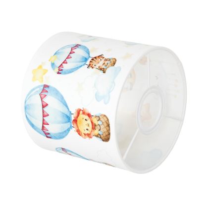 BRILAGI - Universell lampskärm BOBO för E27, Ø 15 cm, vit med djurmotiv