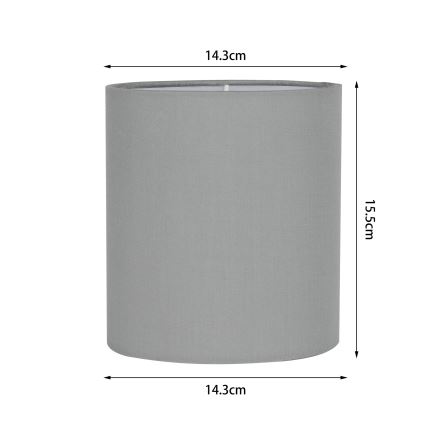 Brilagi - Universell lampskärm NUBILA E27 15,5x14 cm ljusgrå