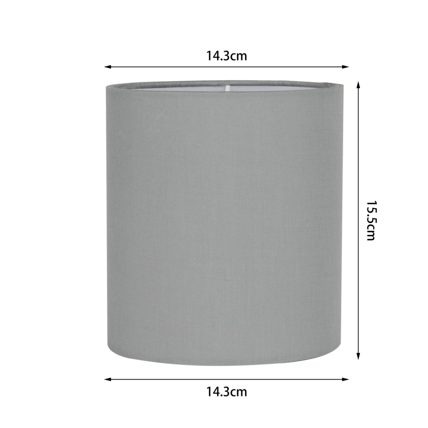 Brilagi - Universell lampskärm NUBILA E27 15,5x14 cm ljusgrå