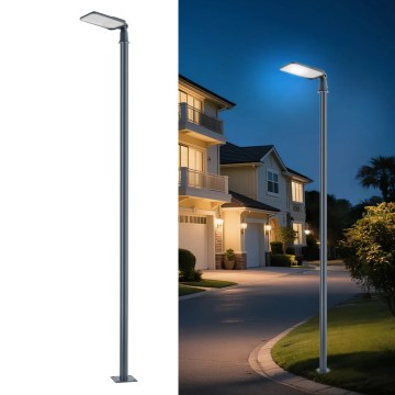 Brilagi - URBANLIGHT LED-gatlykta för utomhusbruk med stolpe och justerbar arm, 4 m, LED/100W/230V, antracit, IP65