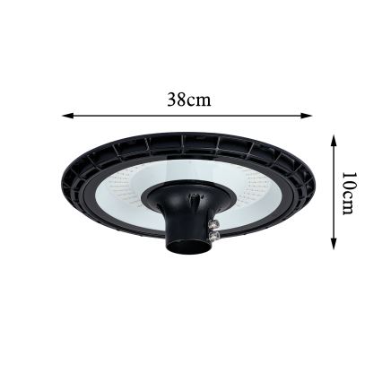 Brilagi - URBANSPARK LED-gatlykta med 5 m stolpe, 120 W, 230 V, svart, IP65