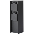 Brilagi - Utomhus elstolpe PILLAR 2Z SCHUKO 230V IP44 svart