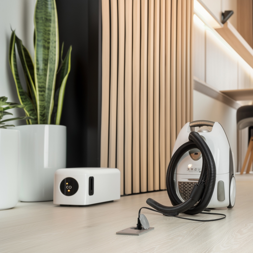 Brilagi - Utomhus inbyggd golv dubbelt uttag IP55 silver rektangulär