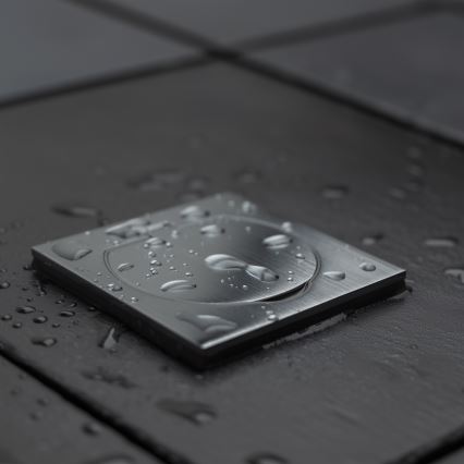 Brilagi - Utomhus inbyggd golv uttag IP55 matt krom fyrkant