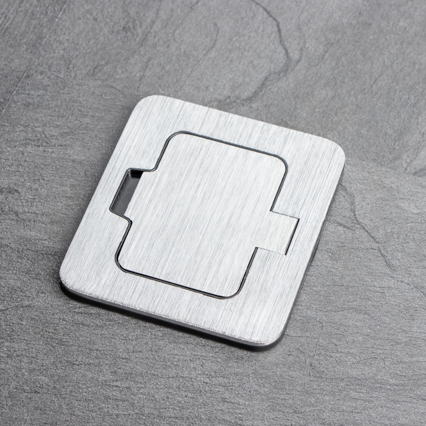 Brilagi - Utomhus inbyggd golv uttag IP55 matt krom rektangulär