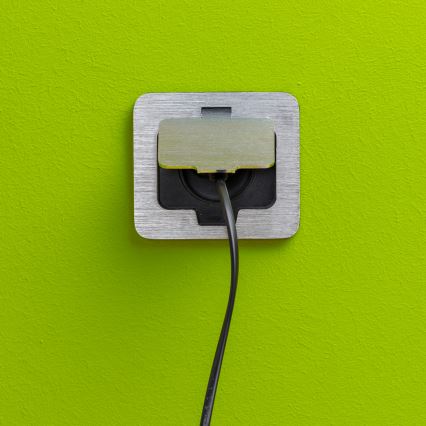 Brilagi - Utomhus inbyggd golv uttag IP55 matt krom rektangulär