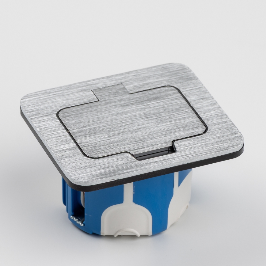 Brilagi - Utomhus inbyggd golv uttag IP55 matt krom rektangulär