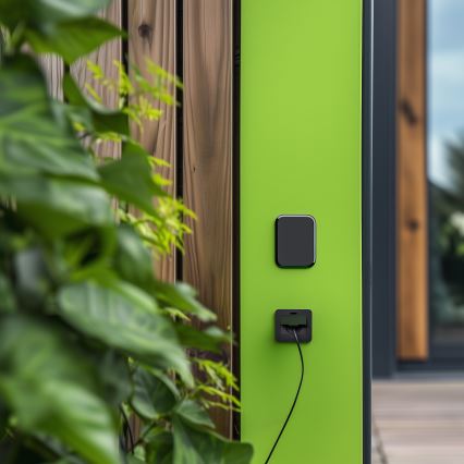 Brilagi - Utomhus infällt golvuttag IP55 svart rektangulärt