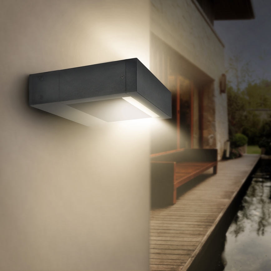 Brilagi - LED vägglampa för utomhusbruk RAGUSA LED/7W/230V 3000/4000/6000K antracit IP54