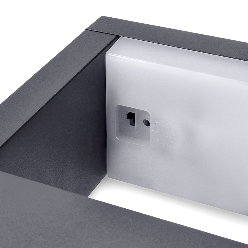 Brilagi - LED vägglampa för utomhusbruk RAGUSA LED/7W/230V 3000/4000/6000K antracit IP54