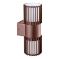 BRILAGI - Utomhus väggarmatur ARMOR 2xGU10/35W/230V IP44 brun