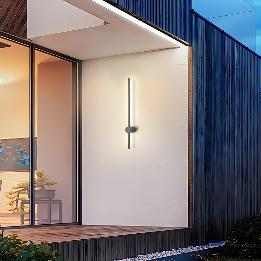 Brilagi - AURA LED utomhusväggarmatur 12W/230V 4000K IP54 65 cm antracit CRI 90