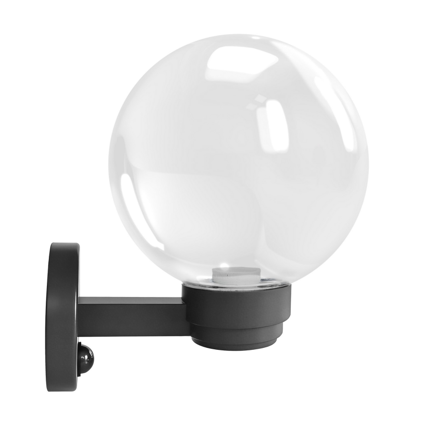 Brilagi - Utomhus väggarmatur med inbyggd rörelsesensor HARBOR 1xE27/40W/230V IP33 antracit/klarglas