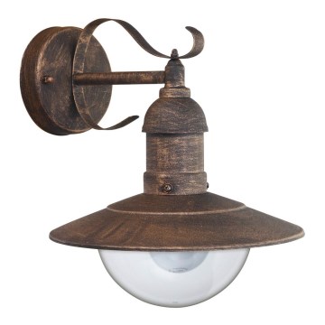 Brilagi - Utomhus väggarmatur MOLDE 1xE27/60W/230V IP44 brons/patina