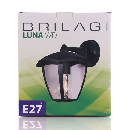 Brilagi -  Utomhus Väggbelysning LUNA 1xE27/60W/230V IP44