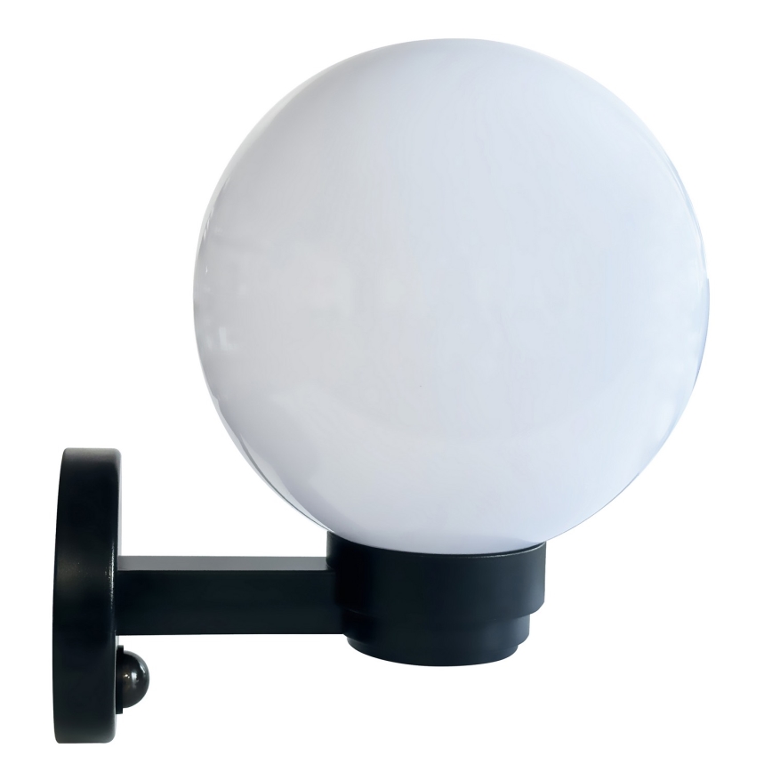 Brilagi - Utomhusvägglampa med rörelsesensor HARBOR 1xE27/40W/230V IP33 svart/vit