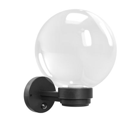 Brilagi - Utomhusvägglampa med rörelsesensor HARBOR 1xE27/40W/230V IP33 antracit/klart glas
