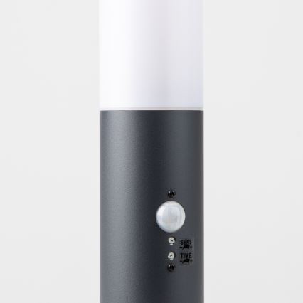 BRILAGI - Utomhuslampa med sensor NOVA 1xE27/15W/230V 40 cm IP44 antracit