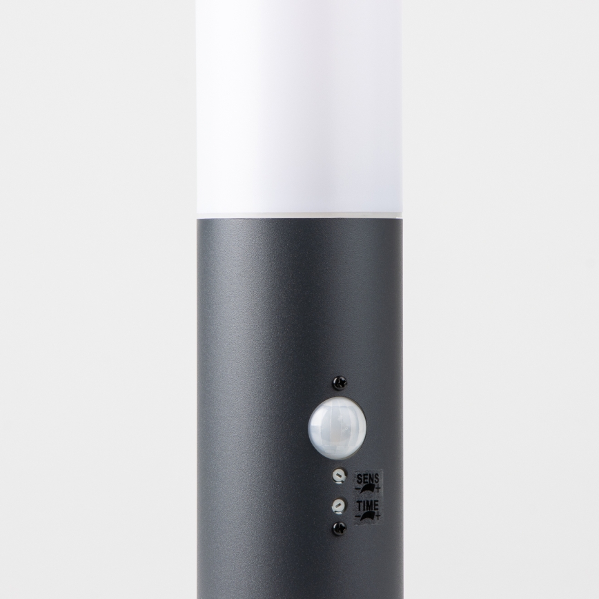BRILAGI - Utomhuslampa med sensor NOVA 1xE27/15W/230V 40 cm IP44 antracit