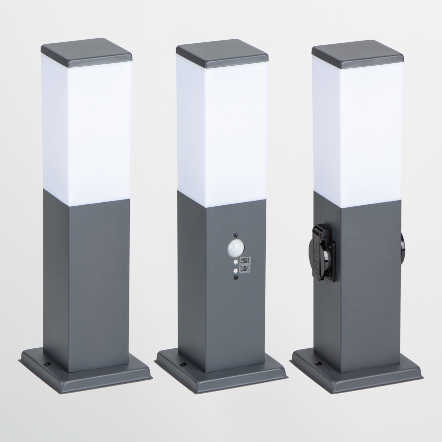 Brilagi - Utomhuslampa med sensor NOVA 1xE27/15W/230V 40 cm IP44 antracit