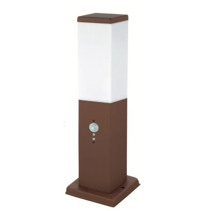 Brilagi - Utomhuslampa med sensor NOVA 1xE27/15W/230V 40 cm IP44 brun