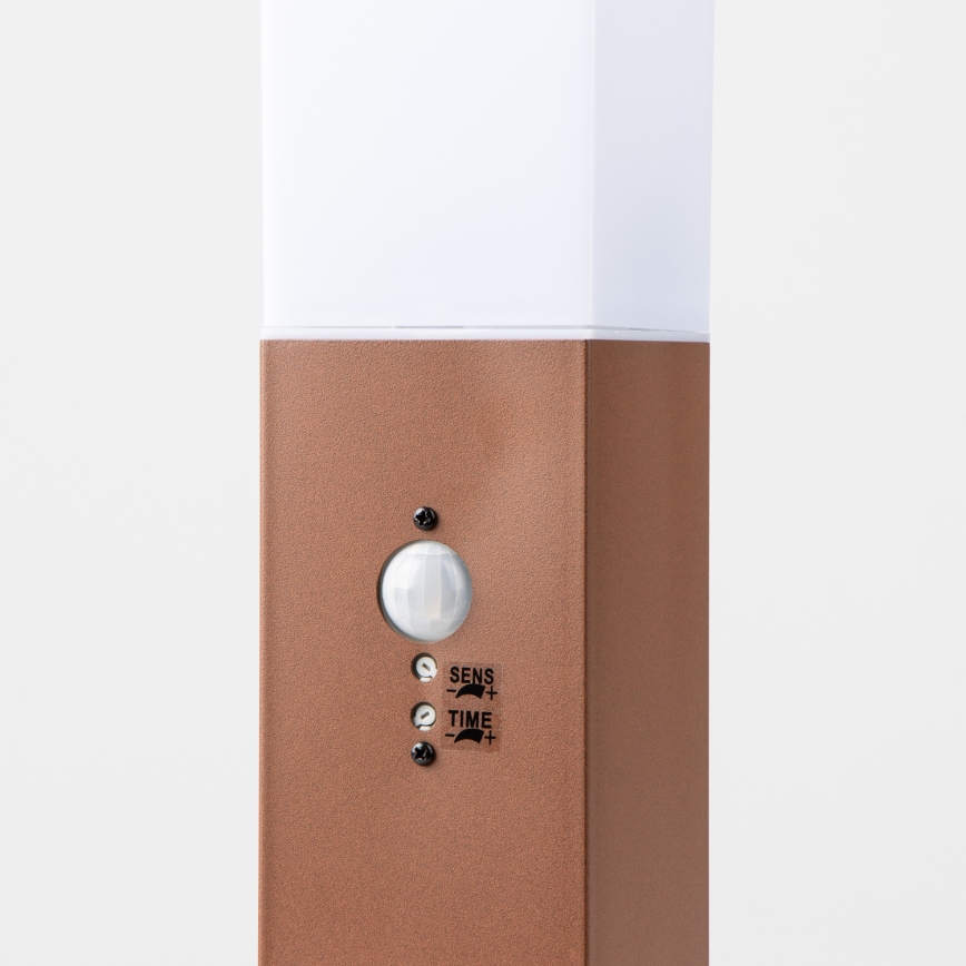 Brilagi - Utomhuslampa med sensor NOVA 1xE27/15W/230V 40 cm IP44 brun