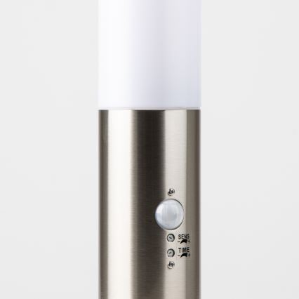 BRILAGI - Utomhuslampa med sensor NOVA 1xE27/15W/230V 40 cm IP44 matt krom