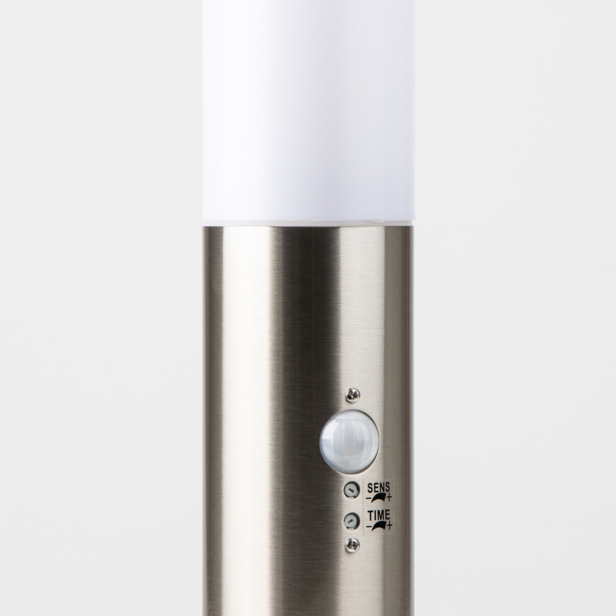 BRILAGI - Utomhuslampa med sensor NOVA 1xE27/15W/230V 40 cm IP44 matt krom