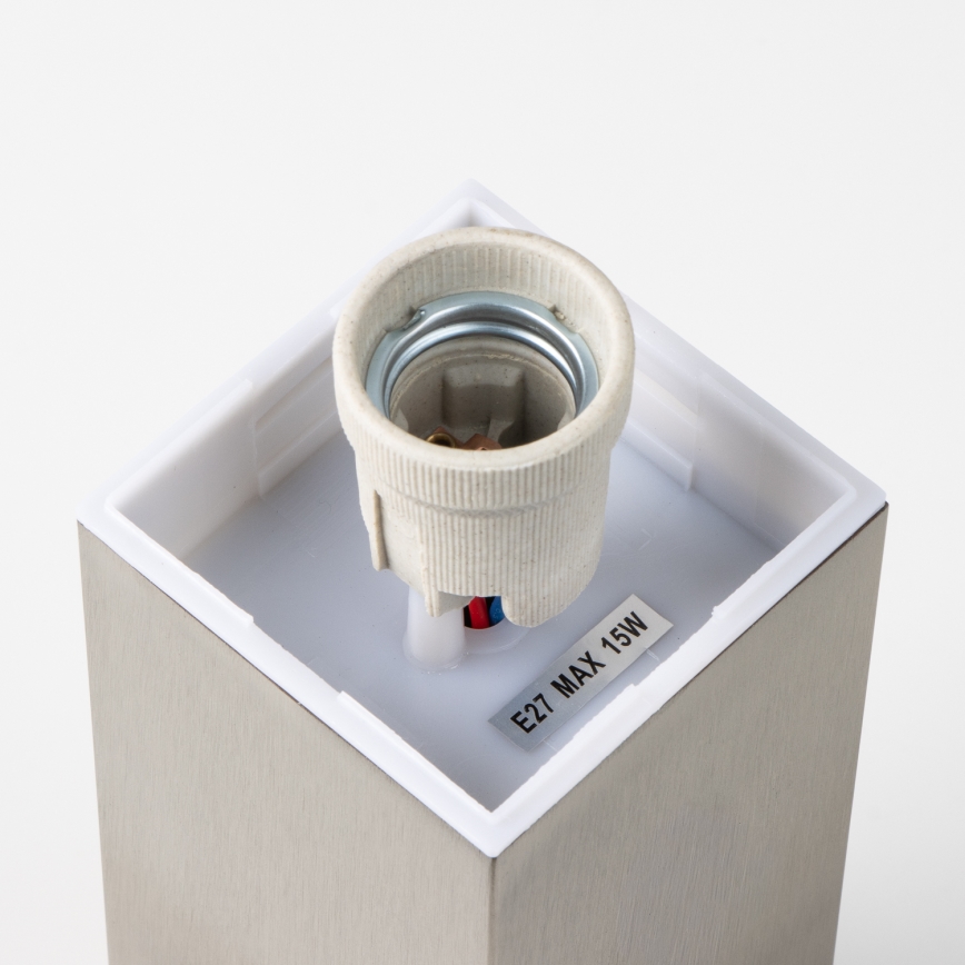 Brilagi - Utomhuslampa med sensor NOVA 1xE27/15W/230V 40 cm IP44 mattkrom