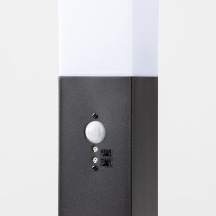 BRILAGI - Utomhuslampa med sensor NOVA 1xE27/15W/230V 40 cm IP44 svart