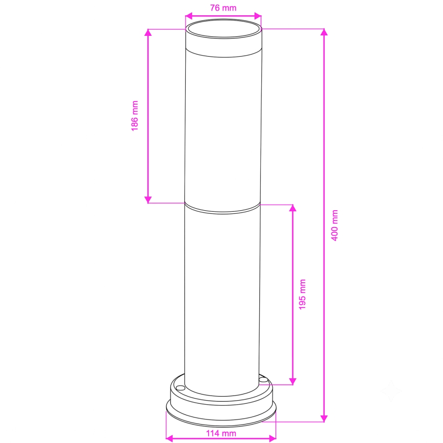 Brilagi - Utomhuslampa NOVA 1xE27/15W/230V 40 cm IP44 brun