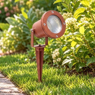 BRILAGI - Utomhuslampa TERRA 1xGU10/50W/230V IP65 rostig